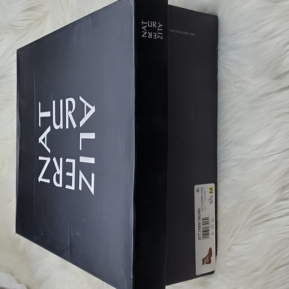 Naturalizer Jett Ankle Booties Winter Boots Tawny Brown - Picture 5 of 16